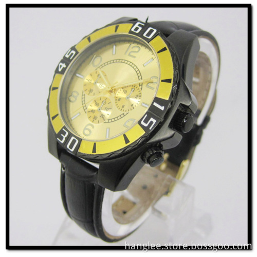 Chronograph Watch Leather Band (HL-95)